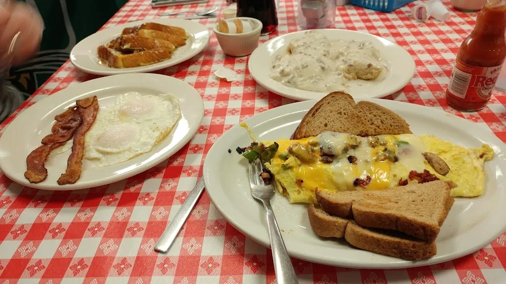 4 Egg Omelet with Toast