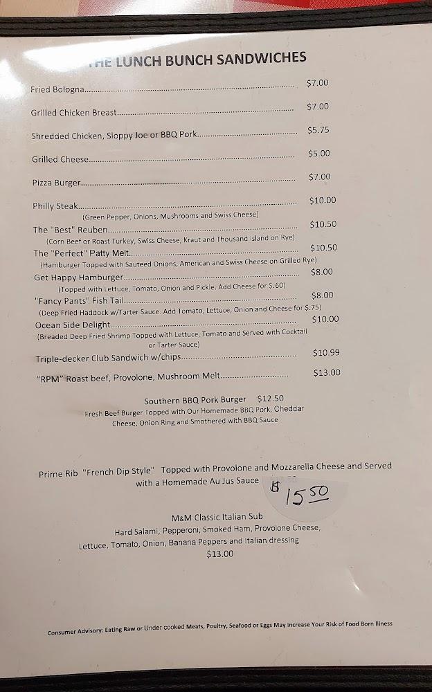 M & M Family Diner Menu image 1
